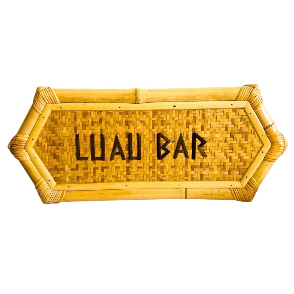 Bamboo Luau Bar Tiki Room Sign